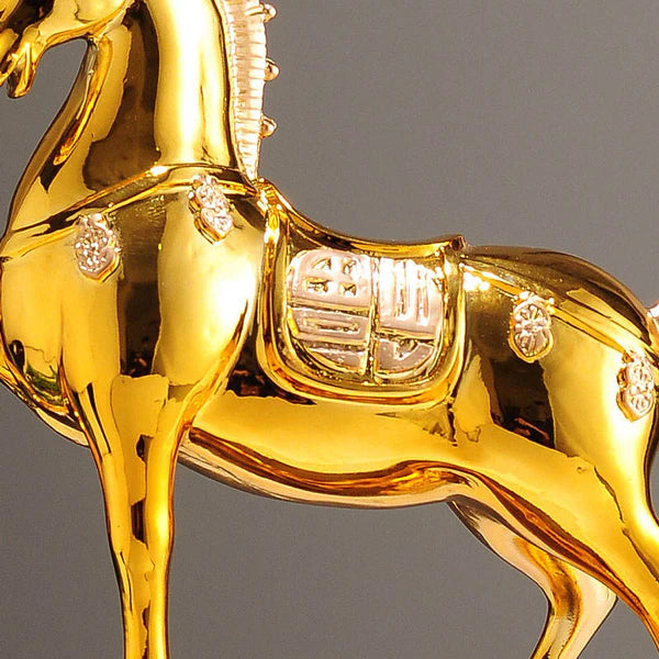 Luxurious Chinese Style Ma Resin Statue
