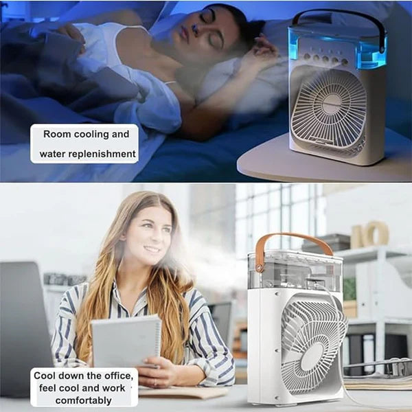 DLC Cooling Fan With Ice | Portable Air Cooler Fan for Home & Office