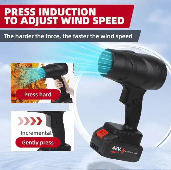 Turbo Cordless Leaf Blower – 21V Power for Every Task
