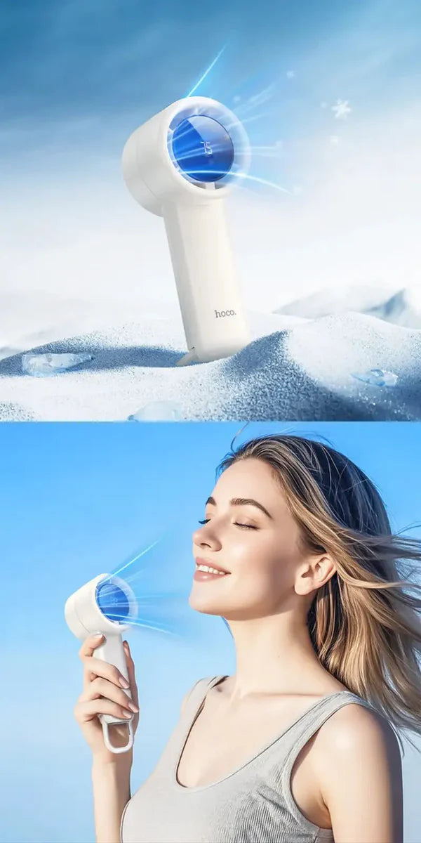 Hoco Portable Handheld Fan | Mini Rechargeable Cooling Fan
