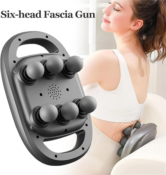 6-Head Muscle Massager Gun | Deep Tissue Percussion Massage Device