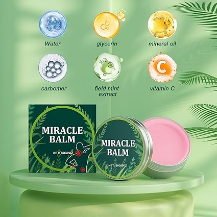 Miracle Balm Soothing Joint Cream for Back, Hands, Feet & Body