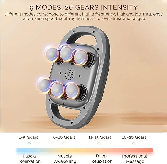 6-Head Muscle Massager Gun | Deep Tissue Percussion Massage Device