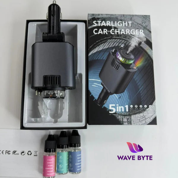 5-in-1 Starlight Fast Car Charger