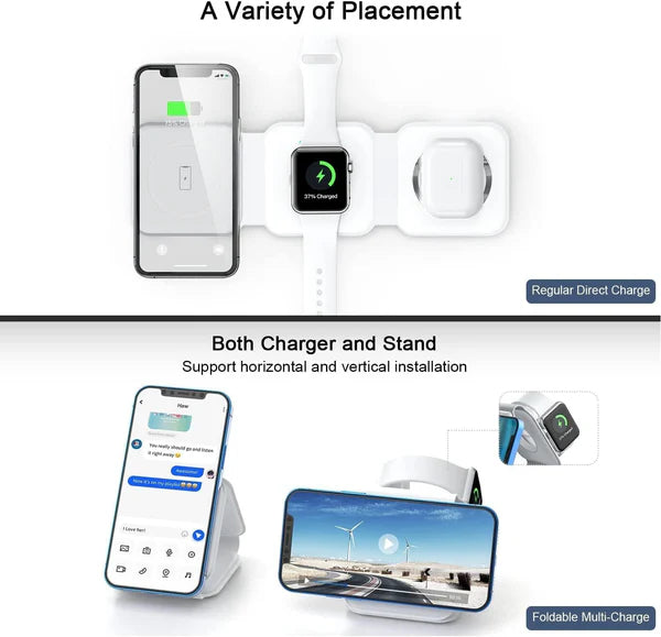 3 In 1 Wireless Charging Pad Portable