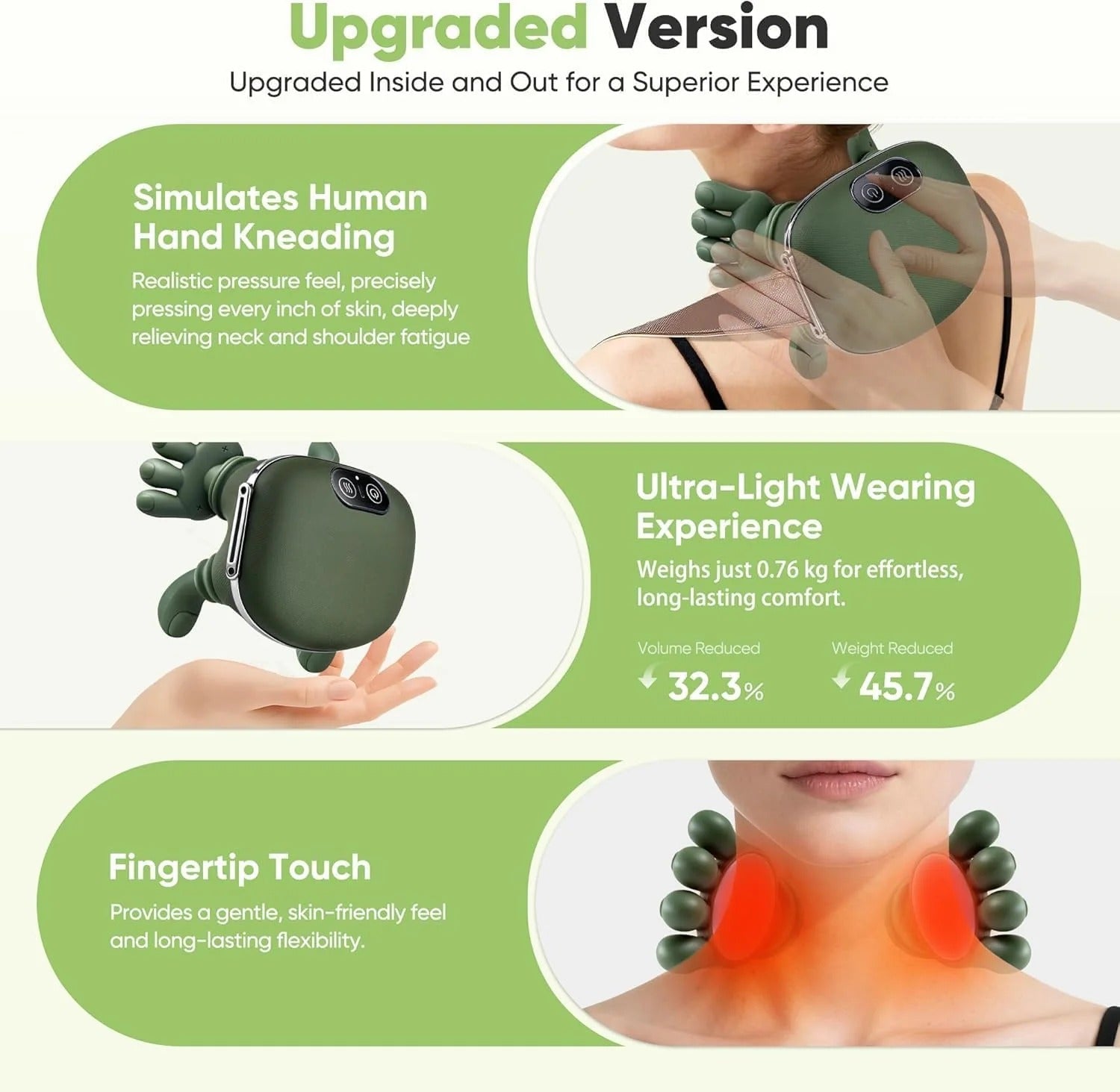 Deep Tissue Neck &amp; Back Massager for Pain Relief