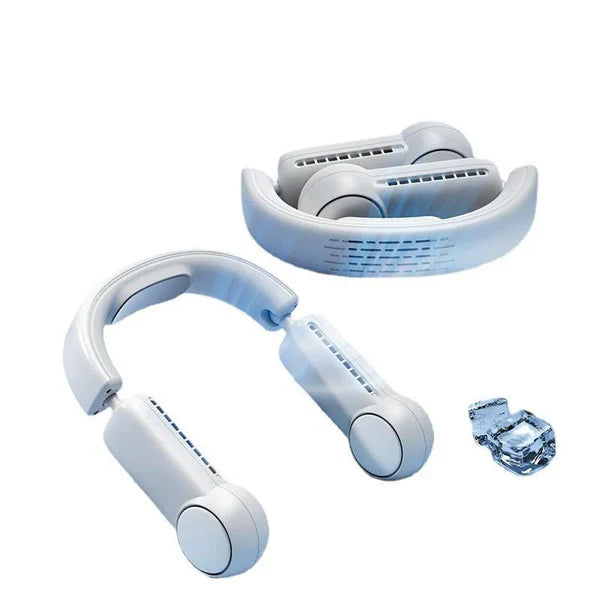 Portable Mini Neck Fan | Bladeless USB Rechargeable Neckband Air Cooler