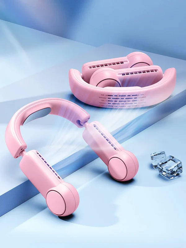 Portable Mini Neck Fan | Bladeless USB Rechargeable Neckband Air Cooler