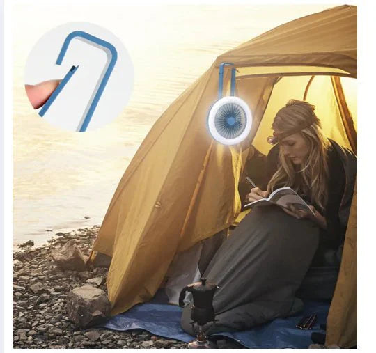 USB Rechargeable Foldable Electric Fan – Compact Air Circulator