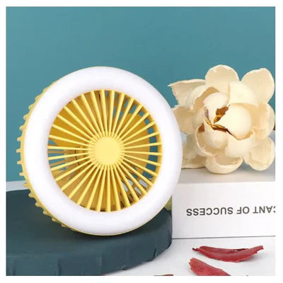 USB Rechargeable Foldable Electric Fan – Compact Air Circulator