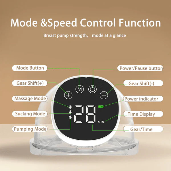 Wearable Electric Breast Pump | Hands-Free Portable Breastfeeding Pump